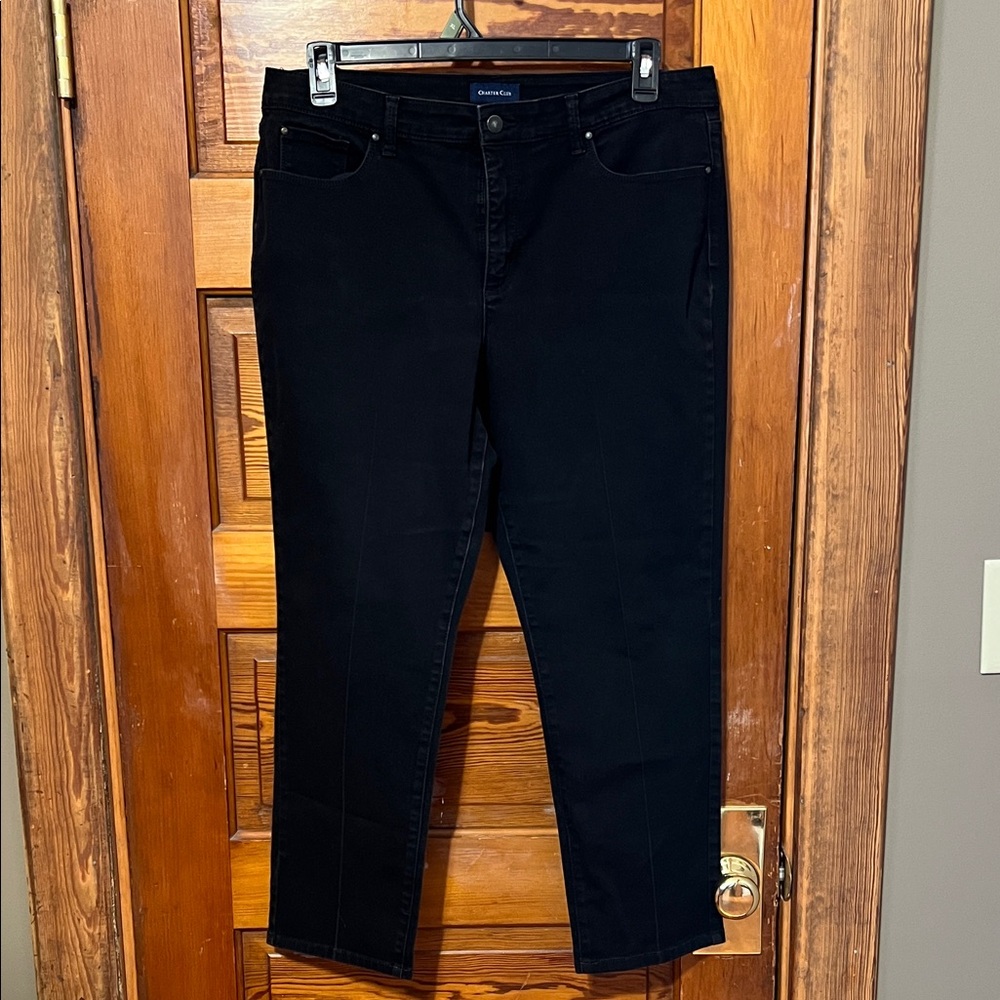 Charter Club Jeans Black Size 16S (Short) Stretch